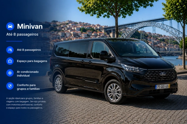 Transfer em Minivan (até 8 passageiros)